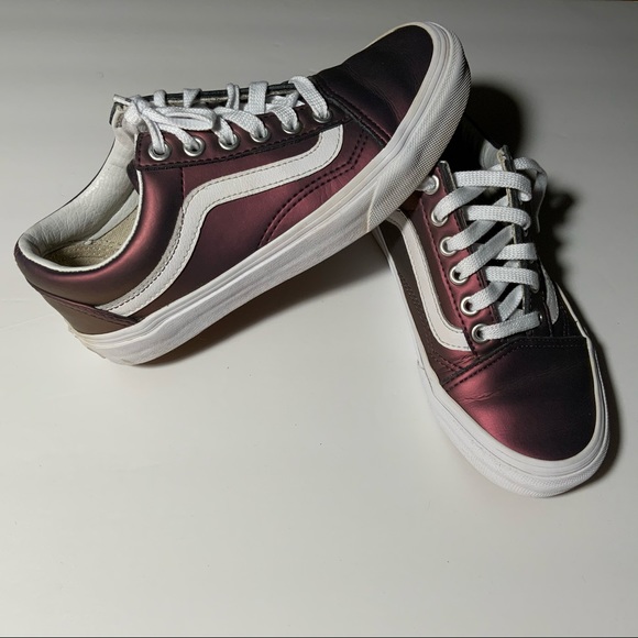 Vans Metallic Purple  skate sneakers size 5.5 - Picture 9 of 11
